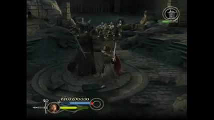 Lord of the Rings Rotk Game Aragorn Vs the Mouth of Sauron 