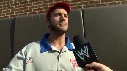 Cm Punk plays in the Wiffle for a Diffle celebrity tournament in Chicago