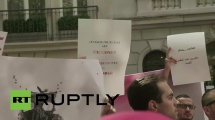 USA: 'You Stink' supporters rally outside Lebanese embassy in NYC