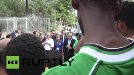 Italy: EC's Avramopoulos and Luxembourg FM Asselborn visit refugee camp in Lampedusa