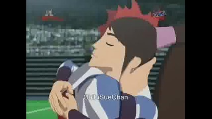 Galactik Footbal-Djok and Mei are kissing