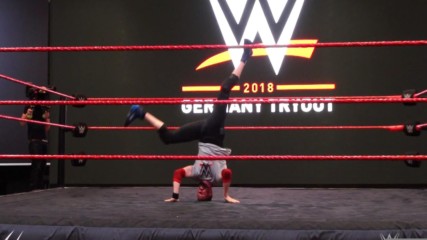 Sergii Shykin's breakdance skills impress at WWE tryout in Germany