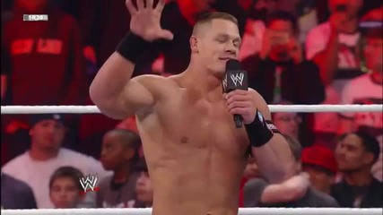 Wwe Raw 12.3.2012 John Cena Announced Machine Gun Kelly Was Coming To Wrestlemania 28