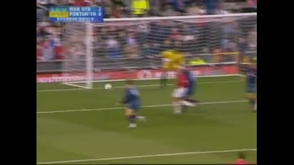 На този ден преди 12 години Кристиано Роналдо отбеляза първия си гол за Манчестър Юнайтед