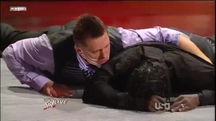 Skull Crushing Finale on R-truth at the stage