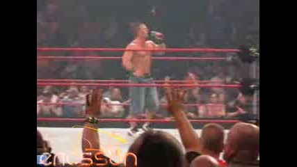 John Cena На Живо След Raw(04.08.08)