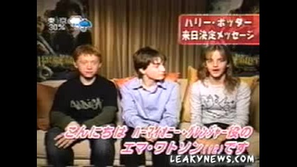 Trio On Japanese Tv For Chamber Of Secrets