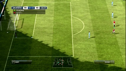 Мач на Legendary Fifa 12 - My Gameplay - Манчестър Юнайтед срещу Манчестър Сити 2-ро Полувреме
