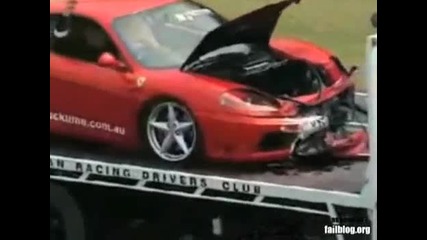 Много тъпо изпълнение с Ferrari 
