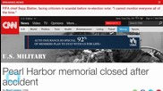 Pearl Harbor Memorial Closed After Accident