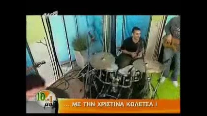 Xristina Koletsa in Ant1 24.12.2009 part2 