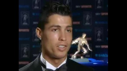 Cristiano Ronaldo Interview - Fwa Award 15 , 05 ,08