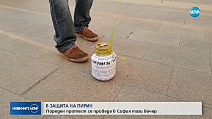 В ЗАЩИТА НА ПИРИН: Пореден протест се проведе в София