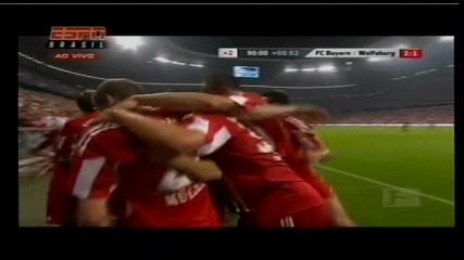 20.08.2010 Байерн Мюнхен 2 - 1 Волфсбург гол на Бастиан Швайнщайгер 