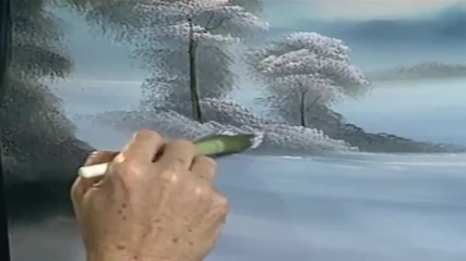 S14 Радостта на живописта с Bob Ross E04 - снежнобяла самота ღобучение в рисуване, живописღ