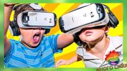 Реакции от очила за виртуална реалност - Много смях