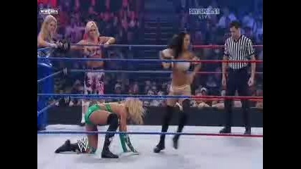Bragging Rights 2009 - Raw Divas vs Smackdown Divas ( Tag Team Match) 