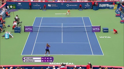Serena Williams vs Caroline Wozniacki 2014 Montreal Qf Highlights