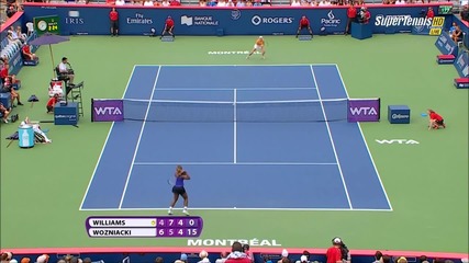 Serena Williams vs Caroline Wozniacki 2014 Montreal Qf Highlights