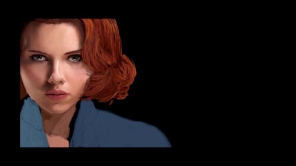 Маниашка рисунка на Наташа Романоф / Черната Вдовица от филма Отмъстителите (2012)