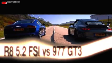 Audi R8 V10 vs Porsche 911 Gt3