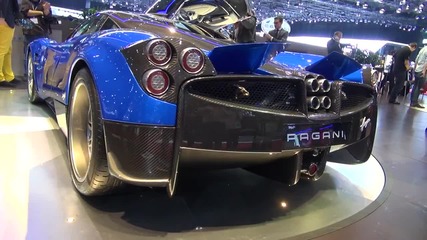Blue Pagani Huayra Geneva Salon 2013