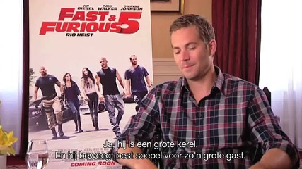 Пол Уокър говори за филма си Бързи и Яростни 5