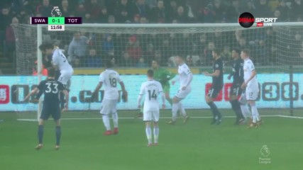 Суонси - Тотнъм 0:1 /първо полувреме/