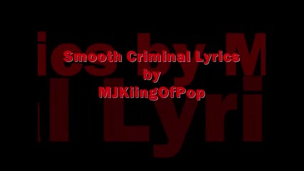 Michael Jackson - Smooth Criminal