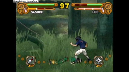 Naruto Ultimate Ninja 3 Sasuke (me) vs Rock Lee (for Ps2 runed by Pcsx2 Emulator on computer)