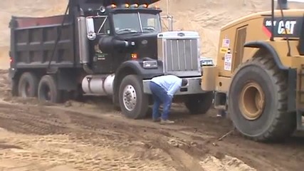 truck stuck in sand