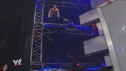 Jeff Hardys Swanton Bomb On Randy Orton