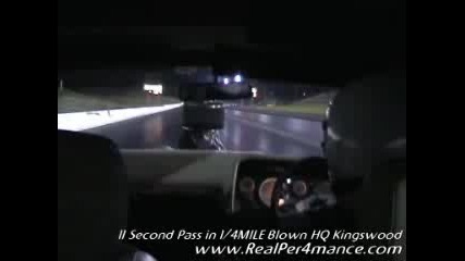 11 Second Pass Of 1 - 4 Mile Drag Racing