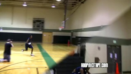 Insane Dunk Under Both Legs Over A 6'2 Guy!!!