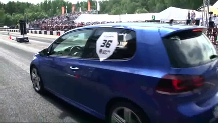 Vw Golf R Hpg vs Mercedes Cls63 Amg Gorilla Racing