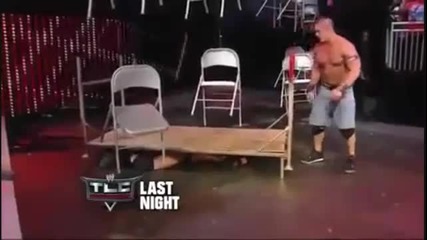 John Cena drops 23 chairs to Wade Barret