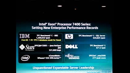 Xeon 7400 - Series World Record Results 