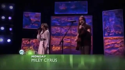 Miley Cyrus performing on The Ellen Show preview [february 6th, 2012]