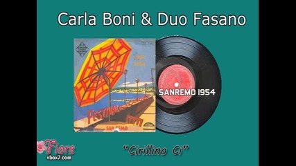 Sanremo 1954 - Carla Boni & Duo Fasano - Cirillino Ci