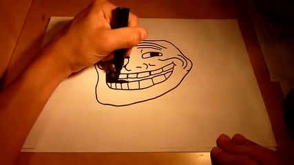 How to draw troll face
