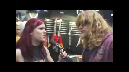 Dave Mustaine of Megadeth Dean Guitars Namm 2008 