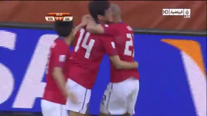 World Cup голът на J. Lee (първият гол за Корея vs Гърция) 
