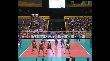 bulgarian volleyball team (diagonal) point
