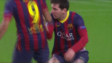 Ucl - Manchester City vs Barcelona Highlights (18.02.2014) [hd]
