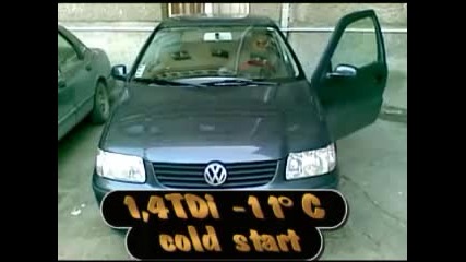 Polo 1, 4 tdi cold start 