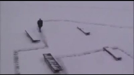 Making paths in the snow