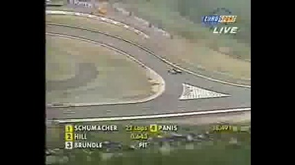 Schumacher Vs Hill - Belgian Gp Spa 1995