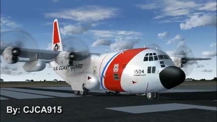 Captain Sim Coast Guard Hc - 130 take off Mcentire Joint National Guard Base 