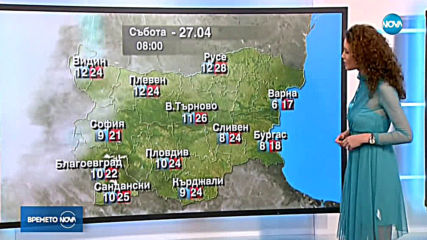 Прогноза за времето (24.04.2019 - централна емисия)