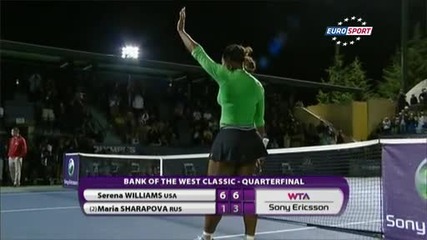 Тенис - Серина победи Шарапова 6-1, 6-3 на турнира в Станфорд